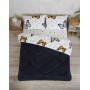 ETE HOMETEX ÇİFT KİŞİLİK LÜX WELSOFT YORGAN SETİ 195X215CM KELEBEK ANTRASİT 8696474231941